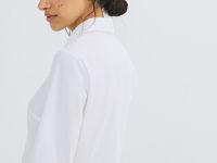 Приталенная рубашка из хлопка, Белый