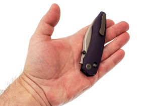 Складной нож Tuotown Wiz, сталь T10S, рукоять Purple G10