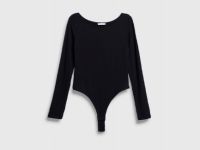 Боди из вискозы, Черный