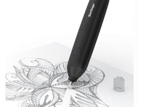 Ластик электрический Berlingo "Eraze", 20 сменных ластиков, мешочек для хранения, PVC бокс