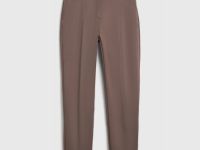 Зауженные прямые брюки, Коричневый