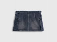 Джинсовая юбка мини для девочек, Черный