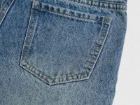 Широкие джинсы для девочек, Синий