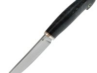 Нож Кайман, сталь PGK , рукоять мельхиор, стабилизированная карельская береза