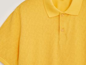 Однотонное поло из хлопка