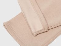 Широкие трикотажные брюки для девочек, Бежевый