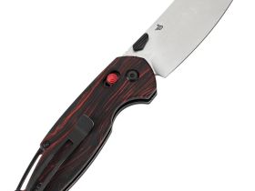 Складной нож Tenable Model 6, сталь 14C28N, рукоять G10 черно-красная