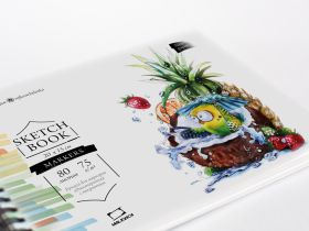 Скетчбук для маркеров Малевичъ "Sketch" 20х15 см 80 л, 74 г