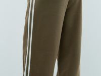 Трикотажные брюки с лампасами, Бежевый