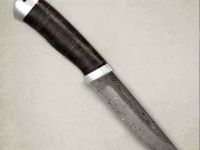 Нож АиР "Бекас", сталь ZD 0803, рукоять кожа, алюминий