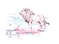 Линер Sakura "PIGMA MICRON 01" 0,25 мм, красный