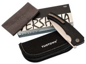 Складной нож TuoTown Kurakh, сталь T10S, рукоять G10/Carbon Fiber