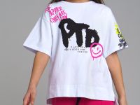 Фуфайка трикотажная для девочек (футболка)