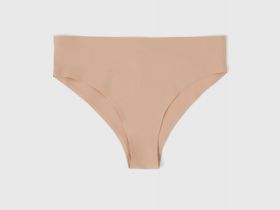 Бесшовные трусы со средней посадкой, Бежевый
