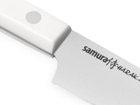 Набор из 3 кухонных ножей Samura Harakiri  "Поварская тройка", сталь AUS-8, рукоять ABS-пластик, белый