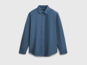 Рубашка из хлопка, Голубой