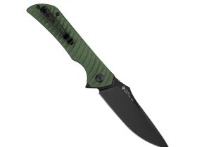 Нож складной Ruike P123-MG, сталь 14C28N, рукоять микарта, зеленый