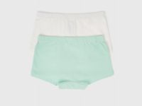 Трусы-шорты для девочек, 2 шт., Зеленый
