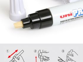 Маркер-краска Uni "Paint" PX-30, 4-8,5 мм, алюминиевый корпус, белый