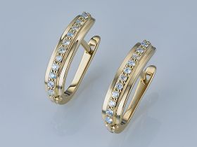 Серьги из желтого золота э0312сг10148800_white