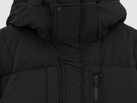 Пуховик с воротником-стойкой