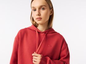 Женская толстовка Lacoste Core Active свободного кроя с капюшоном