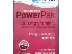 Trace Minerals ®, электролит для повышения выносливости, PowerPak, со вкусом клюквы, 30 пакетиков по 5,3 г (0,19 унции)