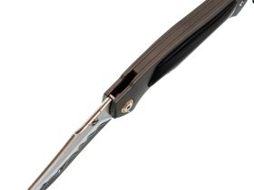 Складной нож Steelclaw Алыча, сталь ламинат SKD-11, рукоять алюминий/рог