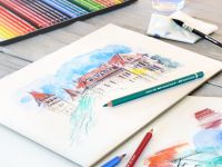 Набор карандашей акварельных Faber-castell "Albrecht Durer" 12 цв проф-ные в металле
