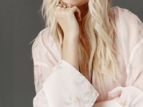 Блузка из тенселя с завязками, Розовый