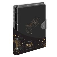 Тетрадь в клетку на кольцах MESHU "Black cat" А5 120 л, с пластиковой обложкой