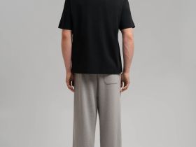 Футболка свободного кроя из трикотажа интерлок