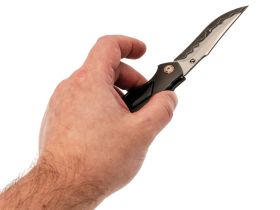 Складной нож Steelclaw Алыча, сталь ламинат SKD-11, рукоять алюминий/рог