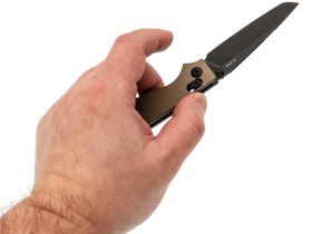 Складной нож Kizer Original 2 Tanto, сталь 14C28N, рукоять алюминий, песочный