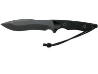 Нож с фиксированным клинком Spartan Blades Ronin Shinto, клинок черный, сталь CPM-S35VN, рукоять черная микарта