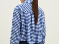 Рубашка свободного силуэта в клетку