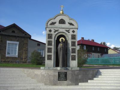 Скульптурная композиция святой великомученицы Варвары - покровительницы горняцкого труда