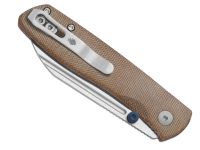 Складной нож Kizer Renissance, сталь N690, рукоять микарта, коричневый