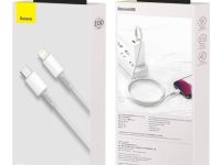 Кабель Baseus High Density Braided (Type-C) на (Lightning) 20W 100см нейлоновая оплётка (CATLGD-02) (белый)