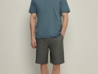 Шорты на резинке с добавлением льна