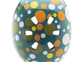 Nutcase Шлем защитный Nutcase Street Polka Face, цвет Синий-Оранжевый, ростовка S