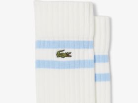 Мужские высокие хлопковые носки Lacoste Terry Sole
