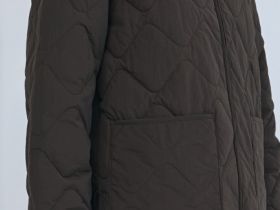 Легкая стёганая утеплённая куртка, Коричневый
