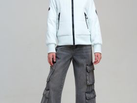 Куртка текстильная с полиуретановым покрытием для девочек