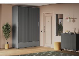 Шкаф-купе Беррингтон 2.1-160x240 Графитовый