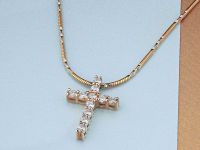 Подвеска из красного золота с бриллиантами э0201пд11159100