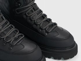 Ботинки из натуральной кожи, Черный