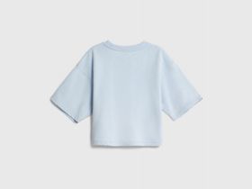 Футболка с принтом для девочек, Голубой
