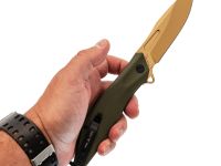 Тактический складной нож Mr.Blade Hemnes Gen.2, сталь D2, рукоять G10, олива