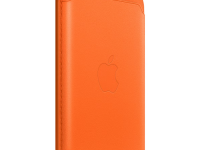Чехол iPhone Leather Wallet MagSafe (Orange)